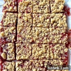 Strawberry Lemon Bars cut