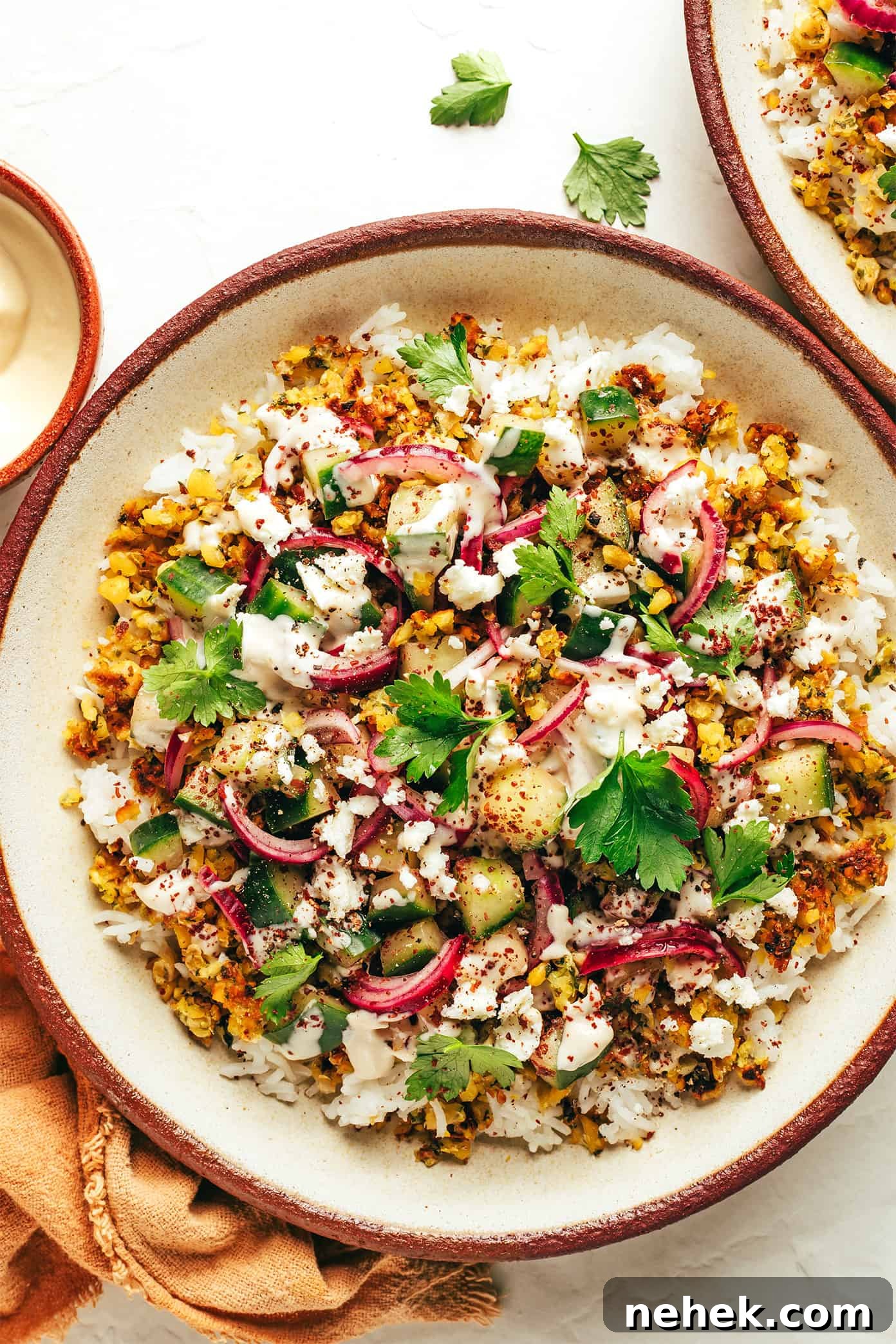 Crispy Crumbled Falafel Bowls with Tahini Drizzle 6 img 82185 5