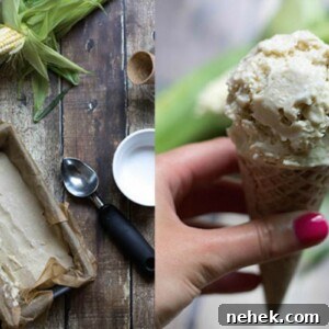 sweet corn ice cream cone a in hand