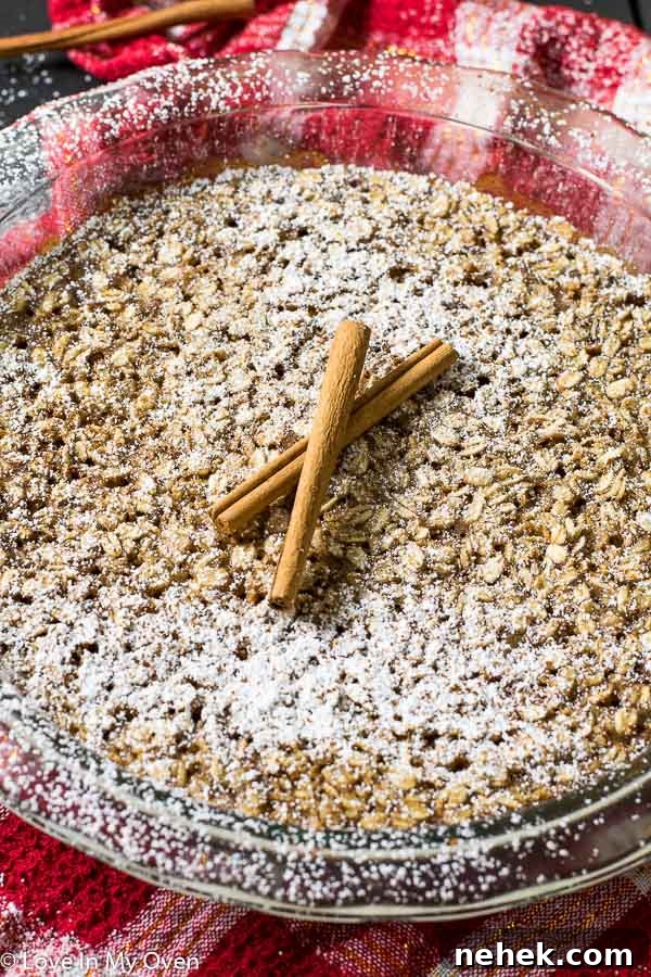 eggnog baked oatmeal