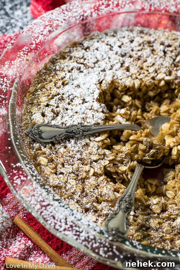 eggnog baked oatmeal