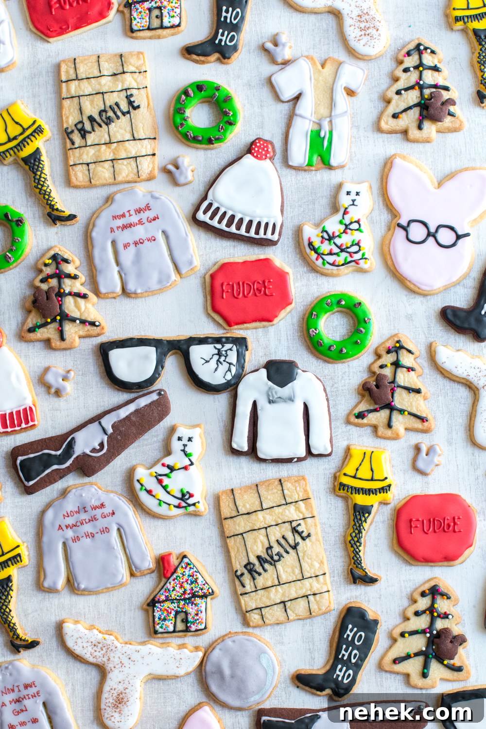 Christmas Movie Cookies; A Christmas Story, Christmas Vacation & Die Hard