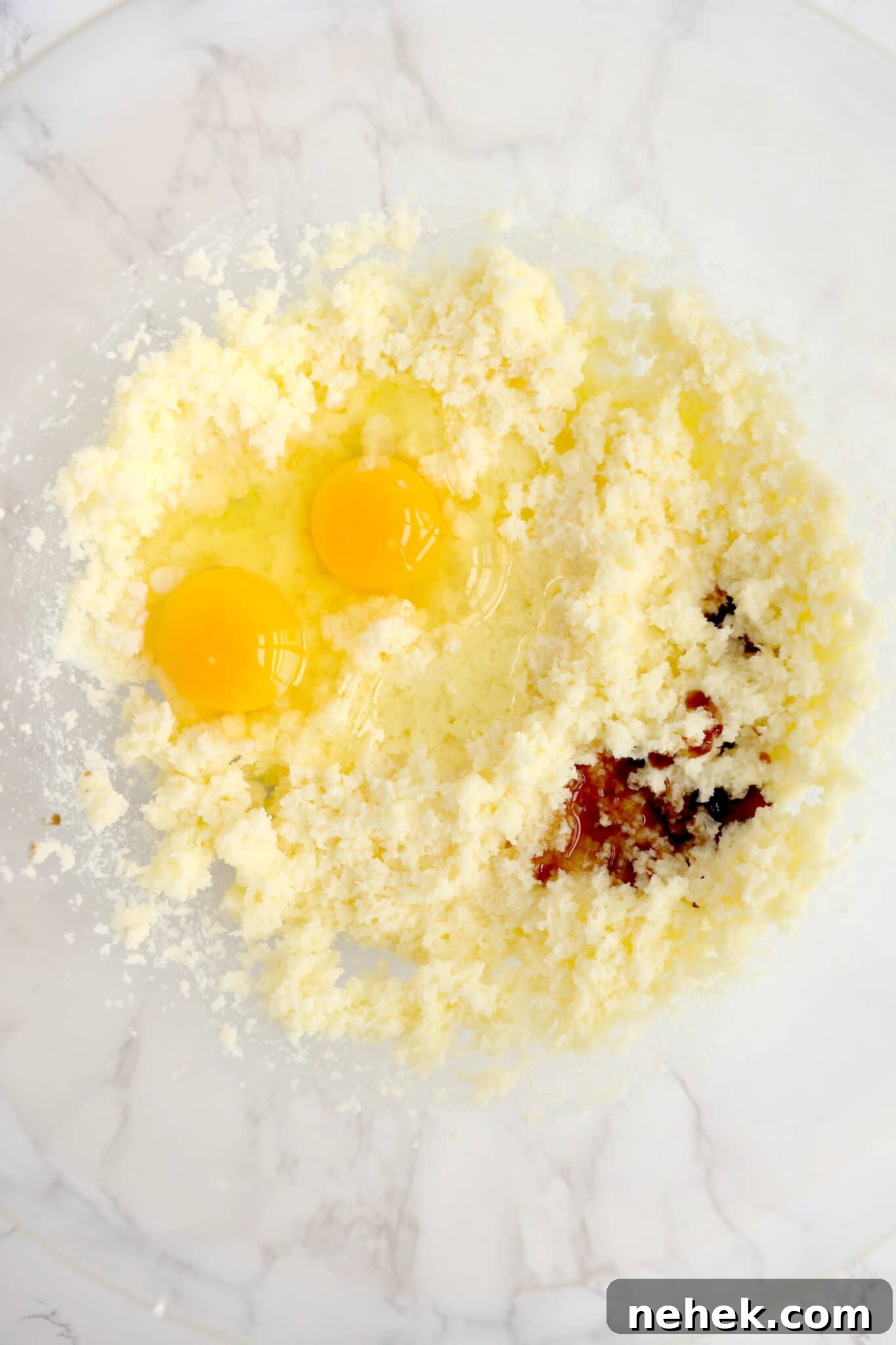 Patriotic Red, White & Blue Sugar Cookie Recipe 4 eggs in butter mixture