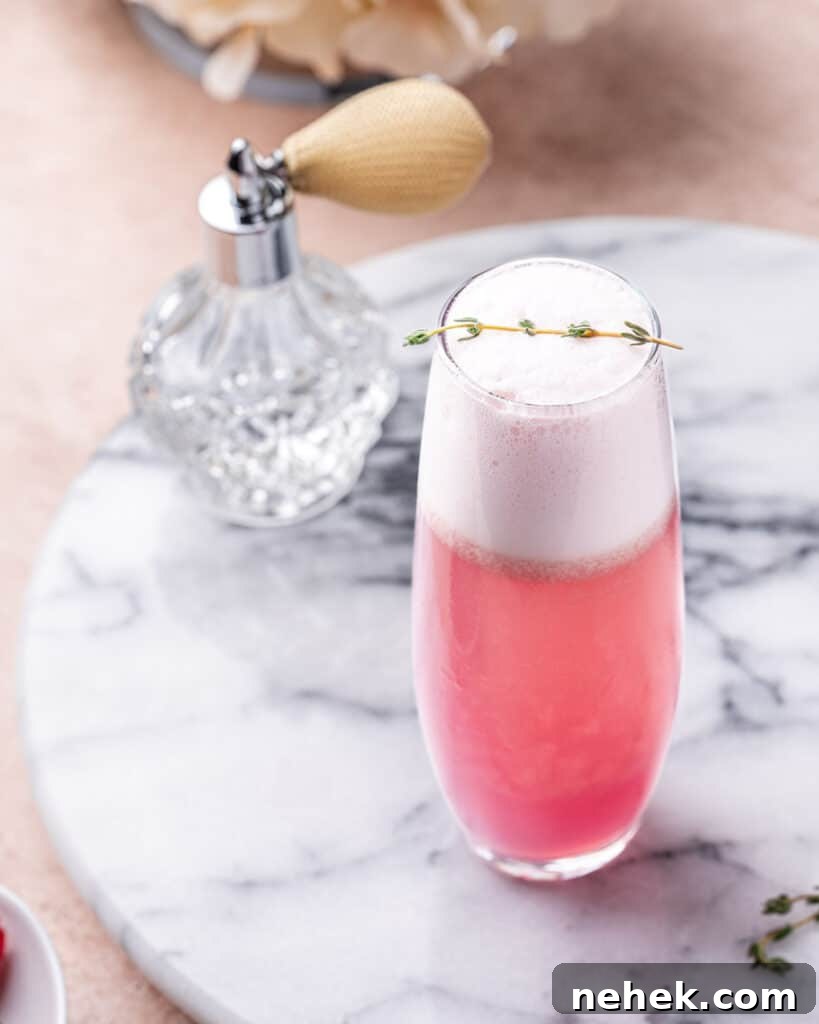 Rose Colored Glasses Raspberry Vanilla Gin Cocktail