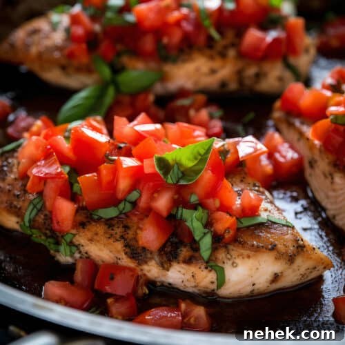 one-pan chicken bruschetta