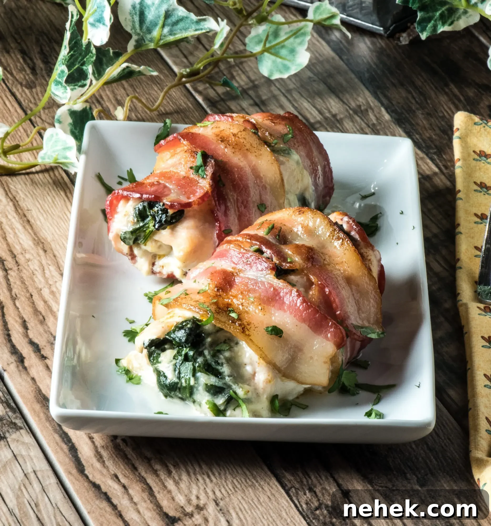 Bacon Wrapped Stuffed Chicken