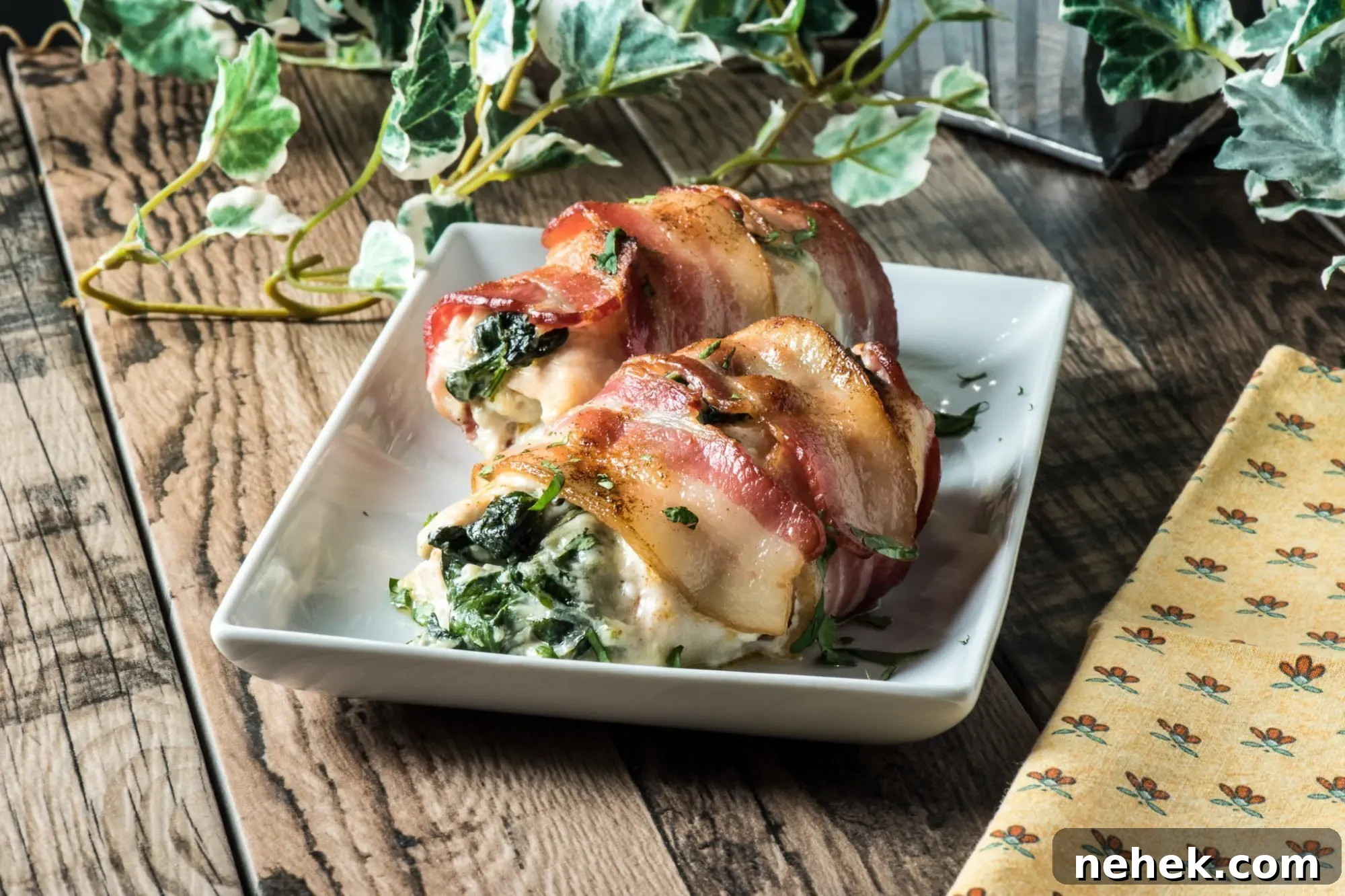 Bacon Wrapped Stuffed Chicken
