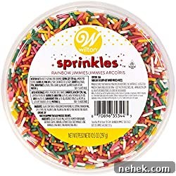 Vanilla Birthday Cake Nice Cream: Dairy-Free Homemade 4 Wilton Rainbow Sprinkles