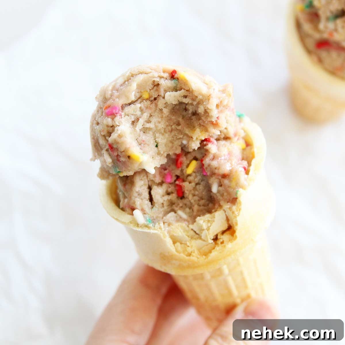 Vanilla Birthday Cake Nice Cream: Dairy-Free Homemade 11 Nice cream in container