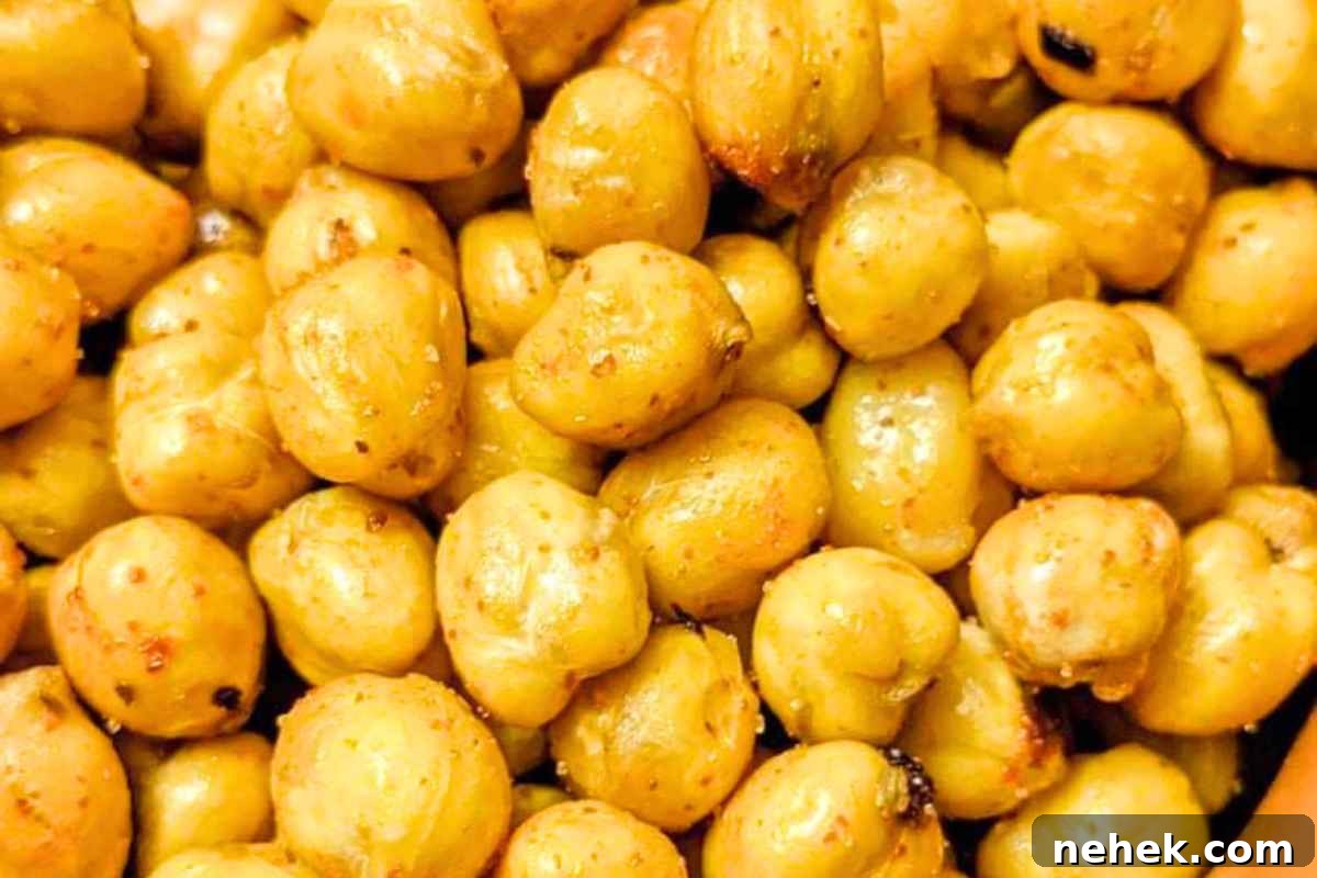 Air Fryer Recipes That’ll Stay on Your Menu Forever 3 Close up of air fried chickpeas