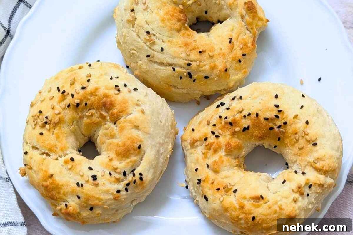 Air Fryer Recipes That’ll Stay on Your Menu Forever 5 3 bagels on a plate