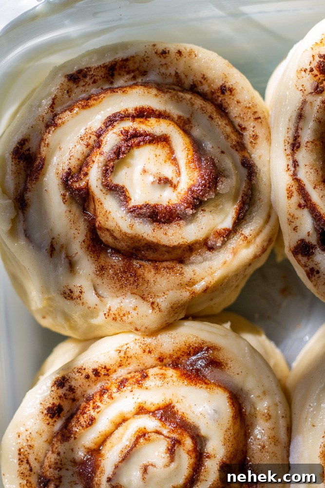 Homemade Cinnamon Rolls with Cream Cheese Frosting 9 Cinnamon Rolls
