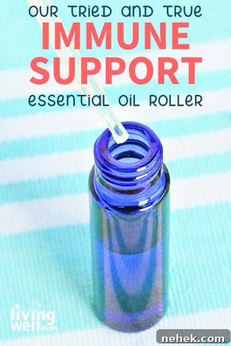 5 Essential Oils to Boost Immunity and How to Use Them 2 immune support essential oil roller pin