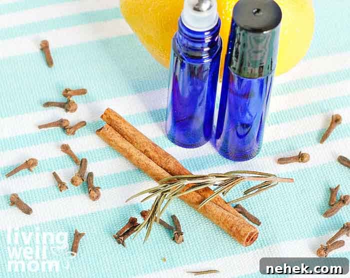 5 Essential Oils to Boost Immunity and How to Use Them 8 immune support oil blend with lemon, oregano, thyme, rosemary, and ginger