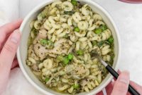 Creamy Instant Pot Chicken Pesto Pasta
