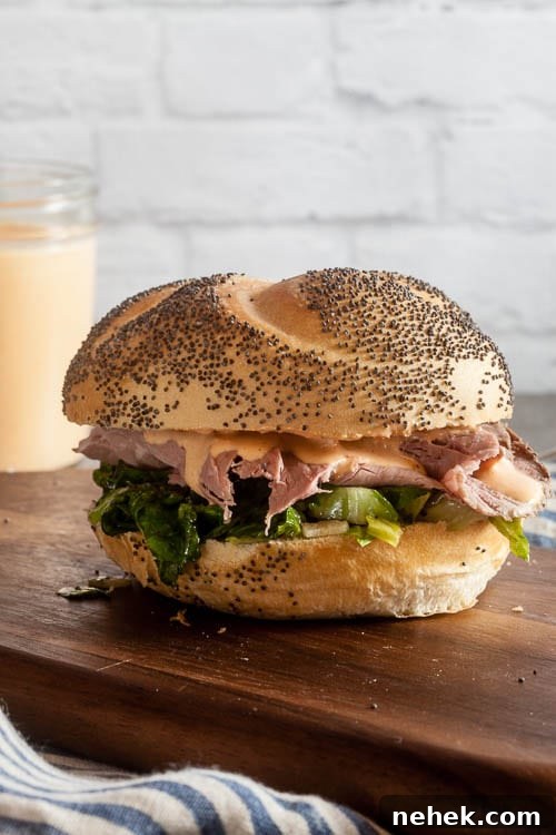 Roast Beef with Cherry Pepper Aioli Recipe 2 Roast Beef with Cherry Pepper Aioli + Sauteed Greens