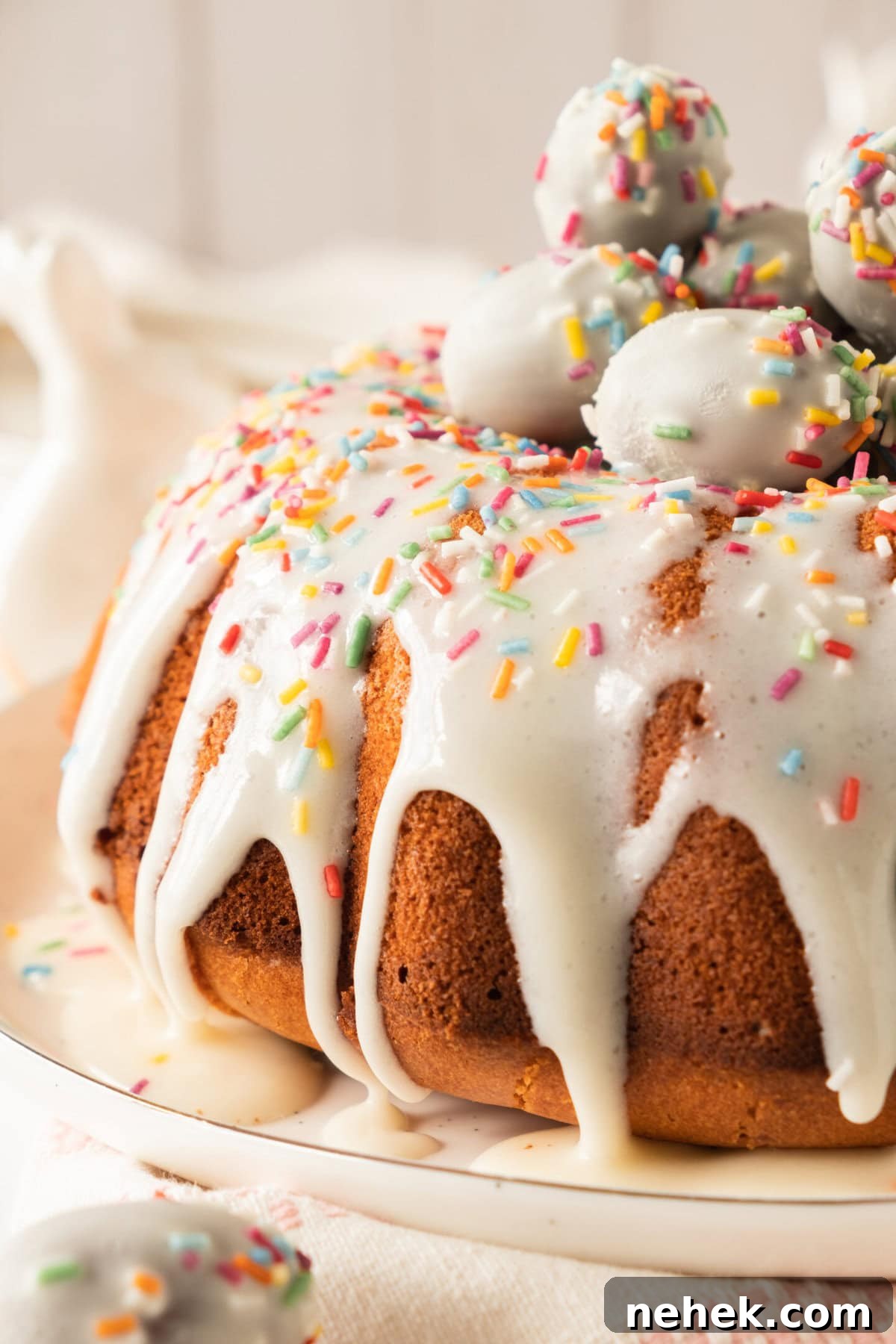 Zesty Lemon Bundt Cake Recipe for Easter 8 Slice of lemon bundt cake