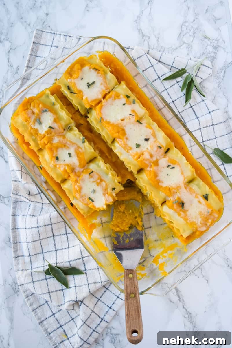 Butternut Squash Lasagna Rolls with Ricotta and Sage 2 Butternut Squash Lasagna Rolls