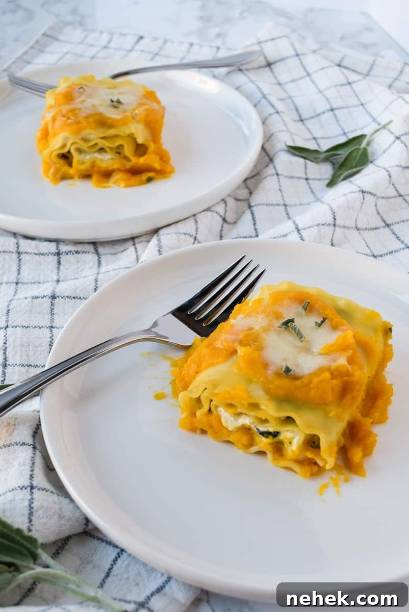 Butternut Squash Lasagna Rolls with Ricotta and Sage 4 Butternut Squash Lasagna Rolls
