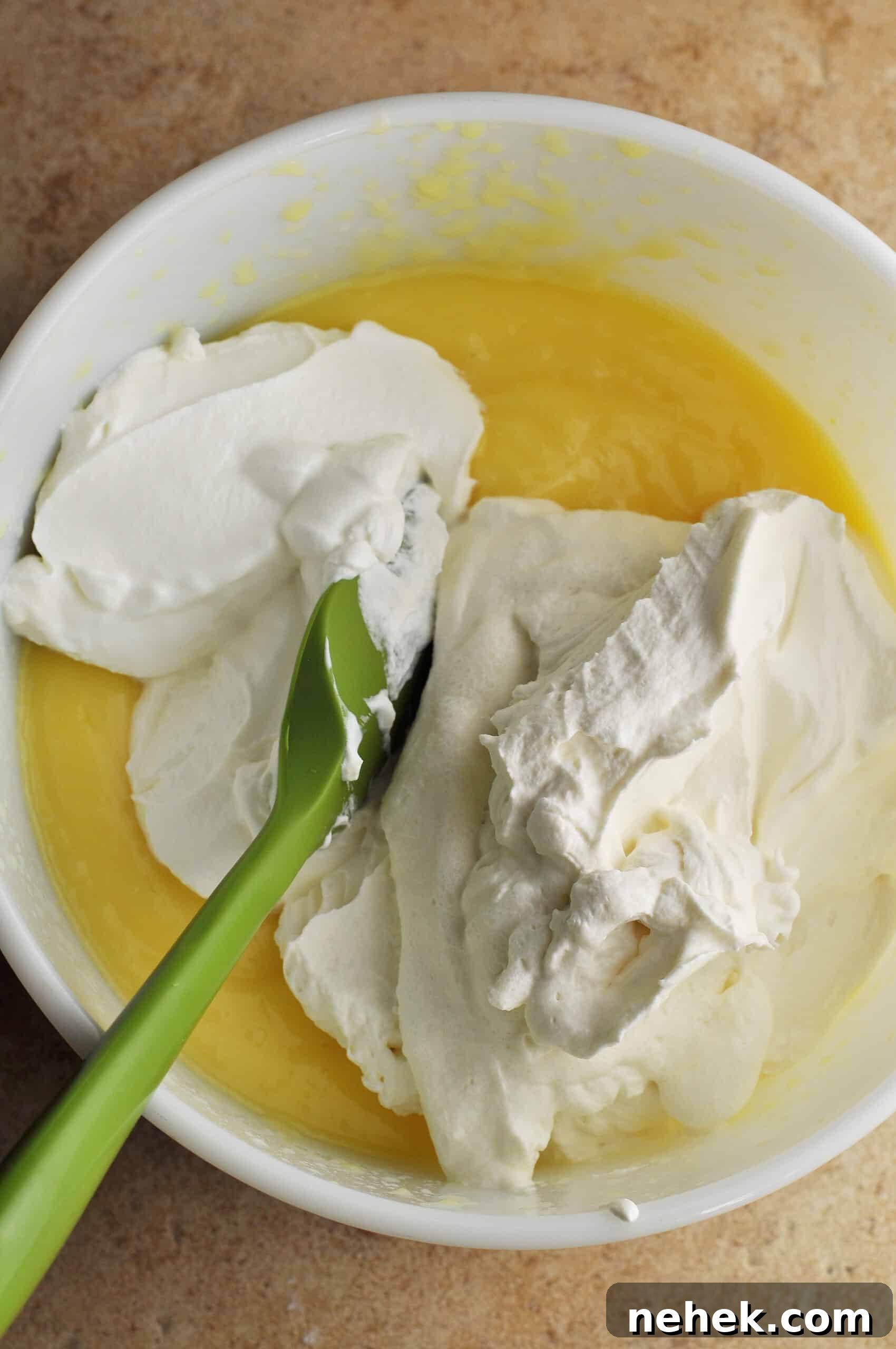 Classic Southern Banana Pudding Recipe 7 Adding sour cream